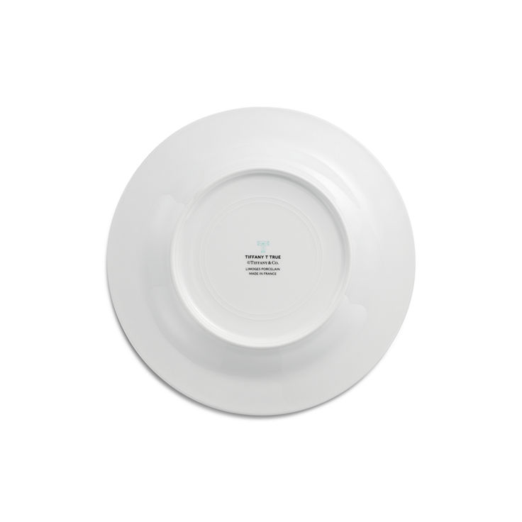 Tiffany T:True Dessert Plate with a Hand-painted Platinum Rim image number 1