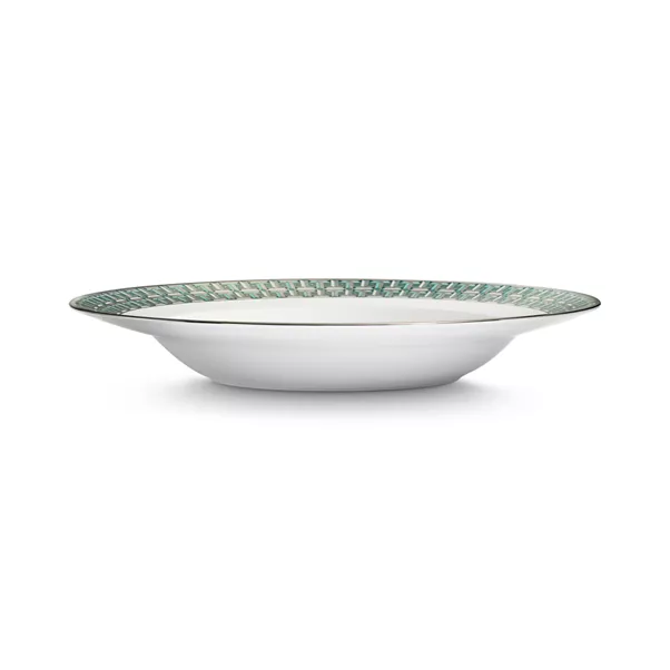 True Bowl with a Hand-painted Platinum Rim