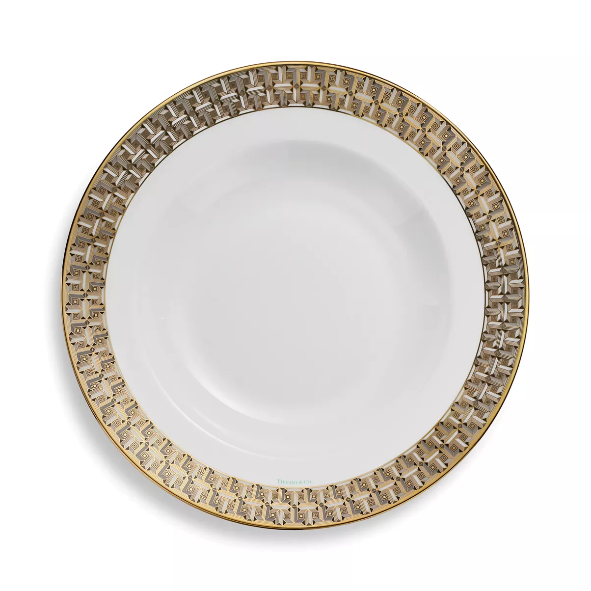 True Bowl with a Hand-painted Gold Rim