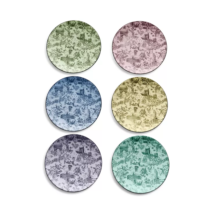 Tiffany Toile:Dessert Plate in Bone China, 4