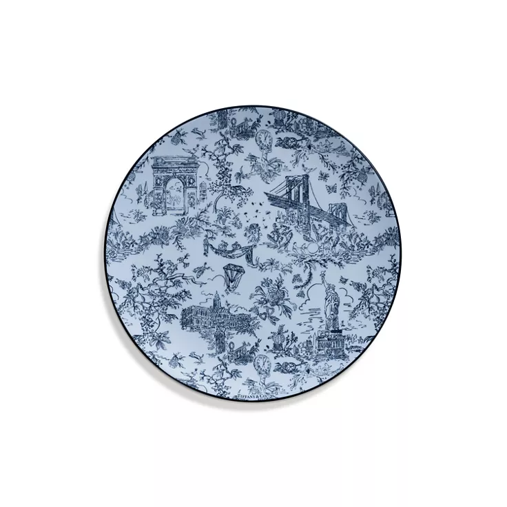 Tiffany Toile:Dessert Plate in Bone China, 1