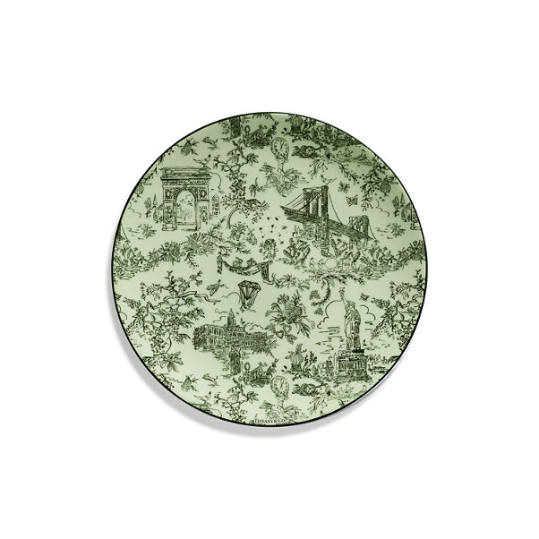 Tiffany Toile:Dessert Plate in Bone China