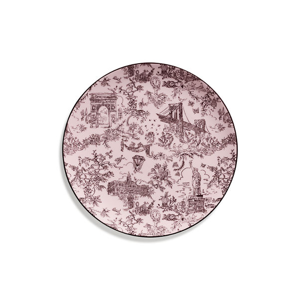 Tiffany Toile:Dessert Plate in Bone China