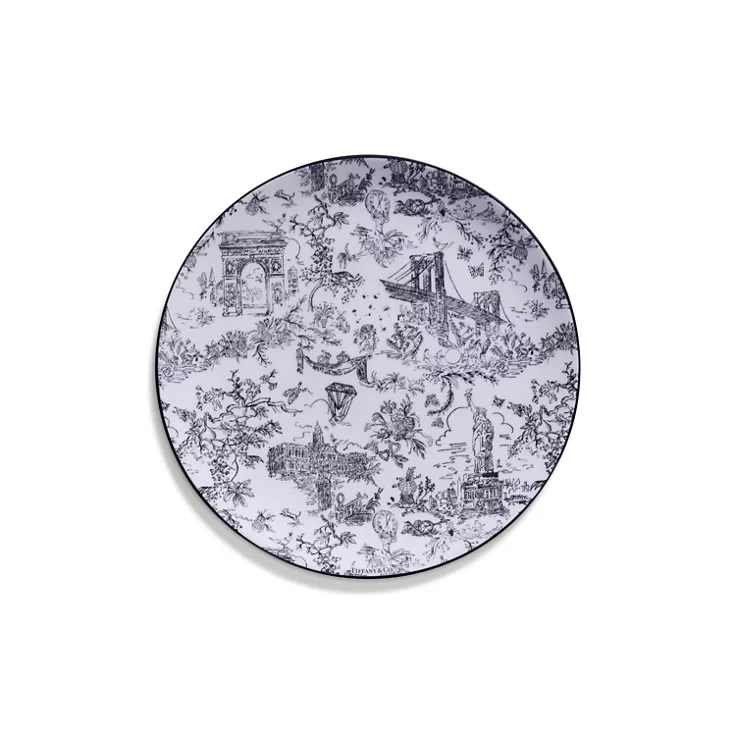 Tiffany Toile:Dessert Plate in Bone China, 1