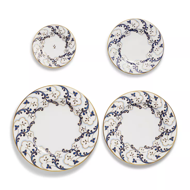 Valse Bleue Charger in Bone China, 2