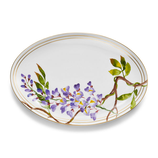 Tiffany Wisteria:Serving Plate in Porcelain