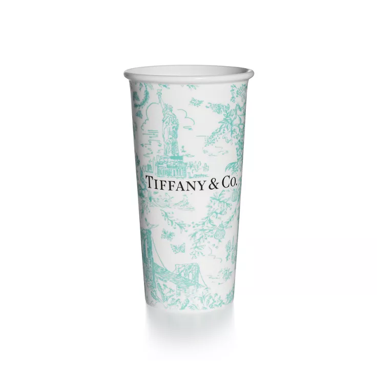 Tiffany Toile:Large Coffee Cup in Tiffany Blue® Bone China, 1