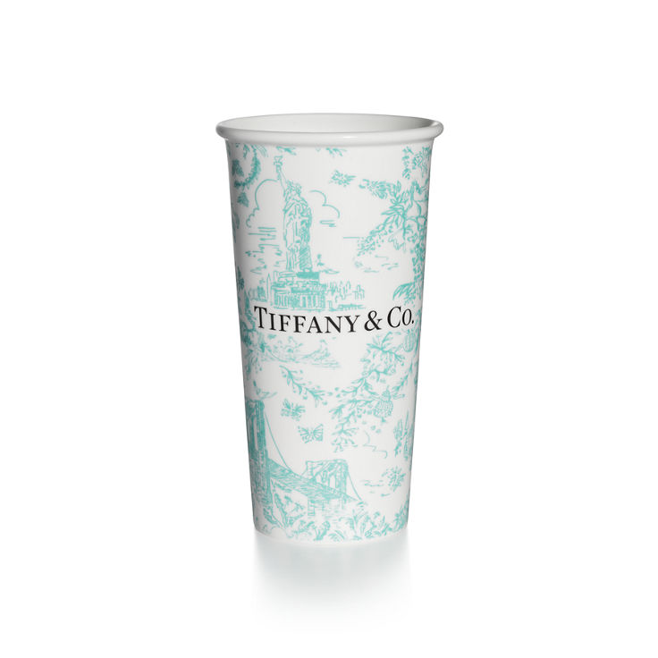 Tiffany Toile:Large Coffee Cup in Tiffany Blue® Bone China image number 1