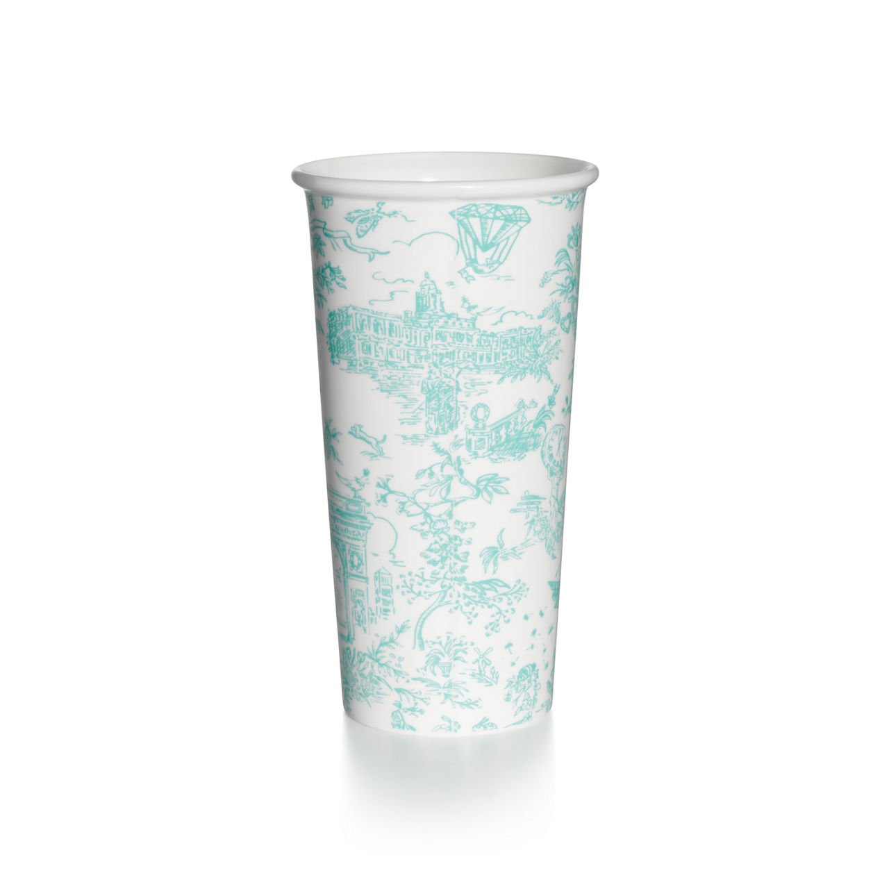 Tiffany Toile:Large Coffee Cup in Tiffany Blue® Bone China image number 2