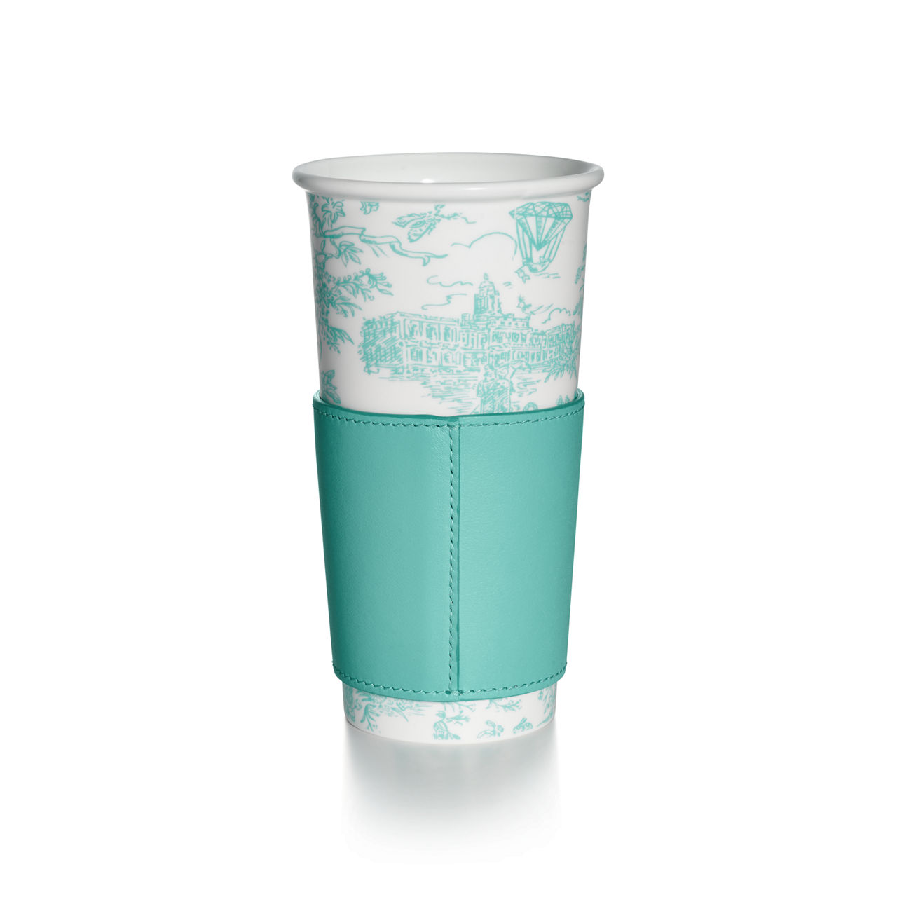 Tiffany Toile:Large Coffee Cup in Tiffany Blue® Bone China image number 3