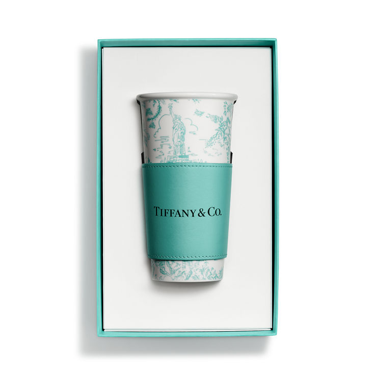 Tiffany Toile:Large Coffee Cup in Tiffany Blue® Bone China image number 4