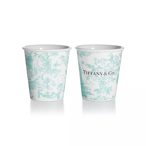 Coffee Cups Set of Two, in Tiffany Blue® Bone China