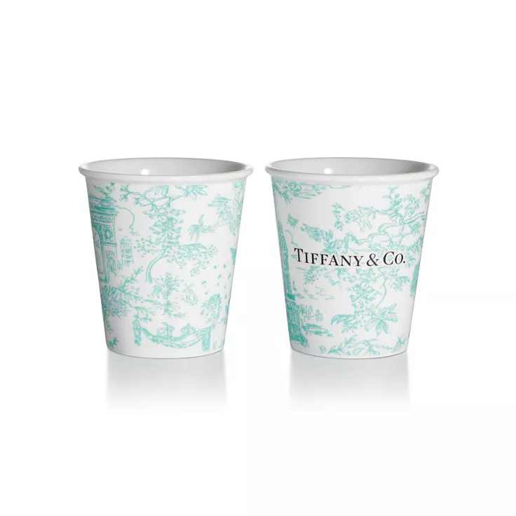 Tiffany Toile:Coffee Cups Set of Two, in Tiffany Blue® Bone China, 1