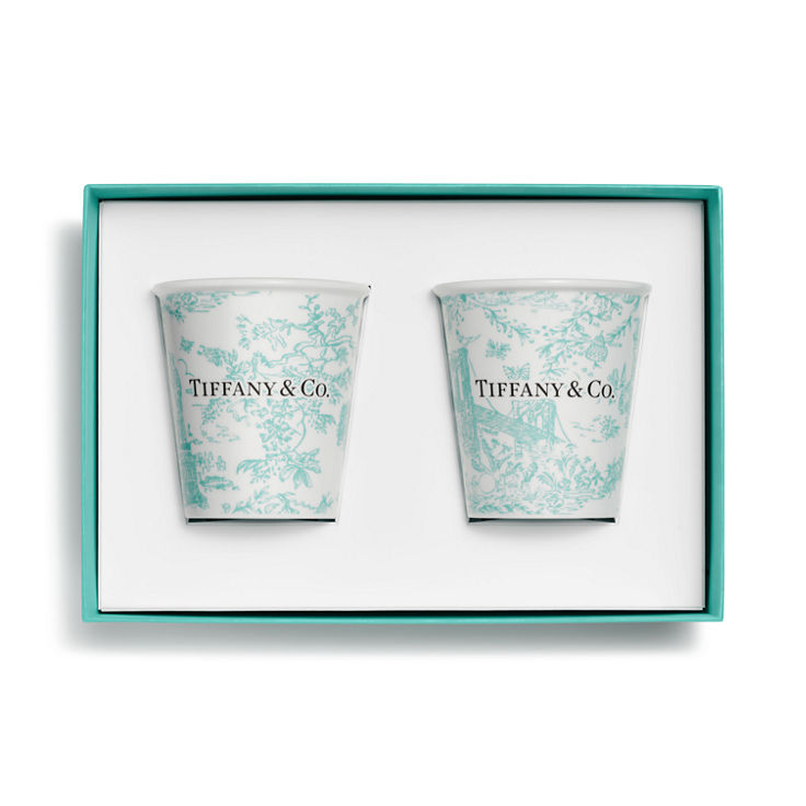 Tiffany Toile:Coffee Cups Set of Two, in Tiffany Blue® Bone China image number 2