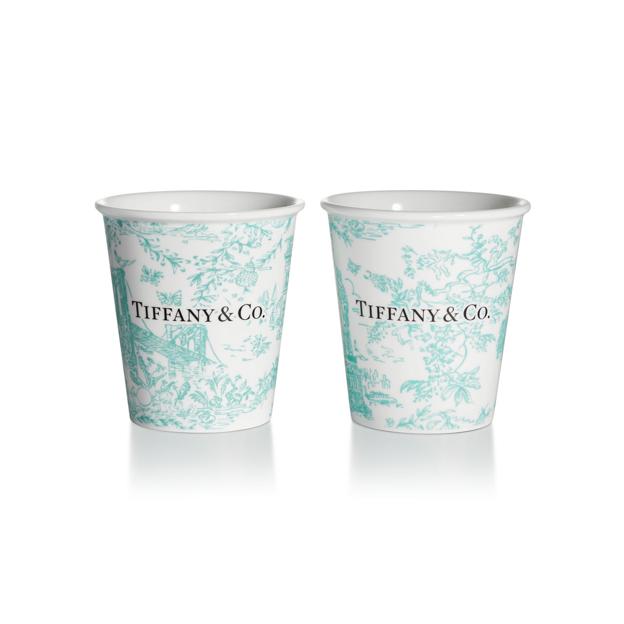 Coffee Cups Set of Two, in Tiffany Blue® Bone China