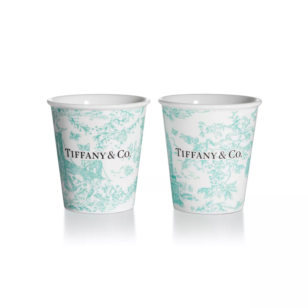 Coffee Cups Set of Two, in Tiffany Blue&reg; Bone China
