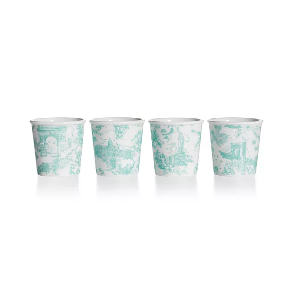 Espresso Cups Set of Four, in Tiffany Blue® Bone China