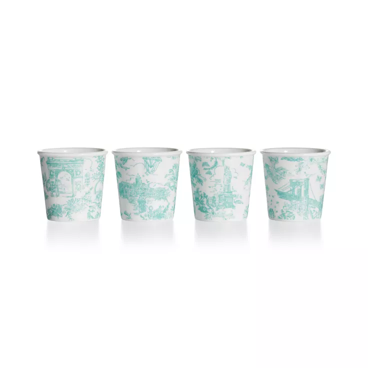 Tiffany Toile:Espresso Cups Set of Four, in Tiffany Blue® Bone China, 1