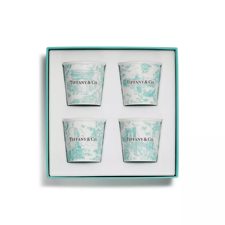 Tiffany Toile:Espresso Cups Set of Four, in Tiffany Blue® Bone China, 2