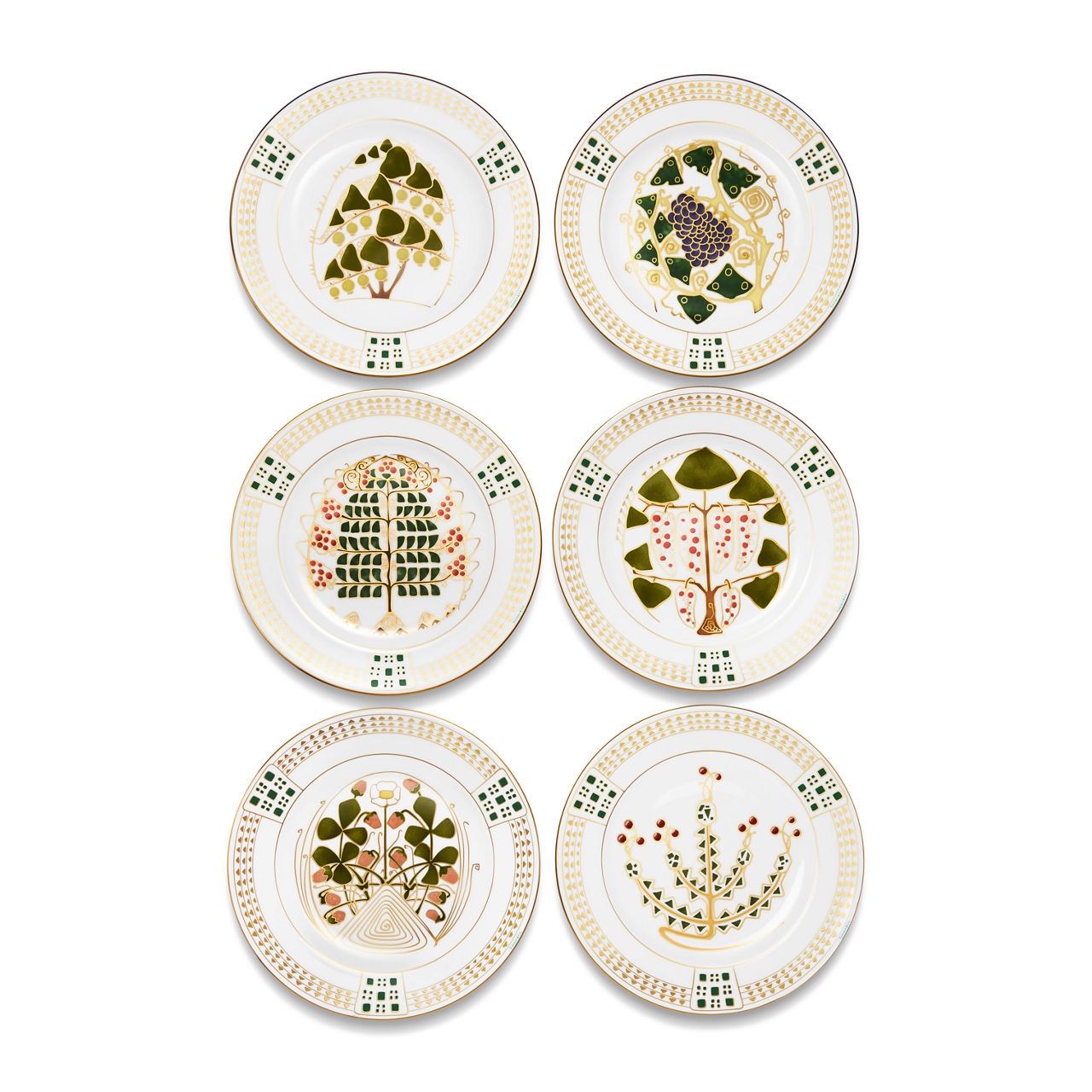 Tiffany Berries:Dinner Plates in Bone China, Set of Six image number 0