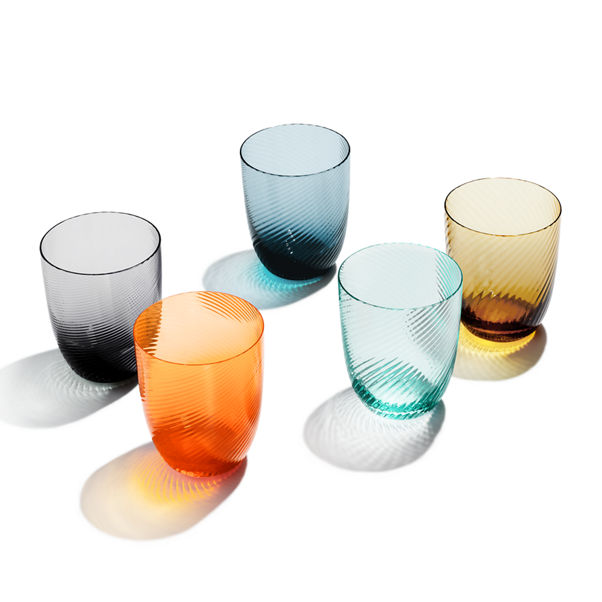 Tiffany Twist:Tumbler in Tiffany Blue® Glass