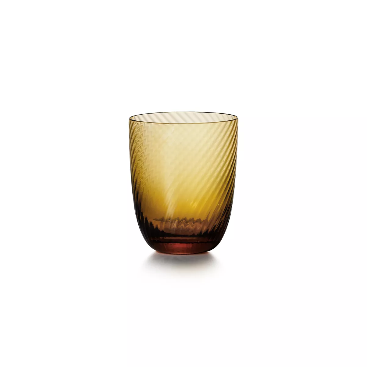 Tumbler aus bernsteingelbem Glas