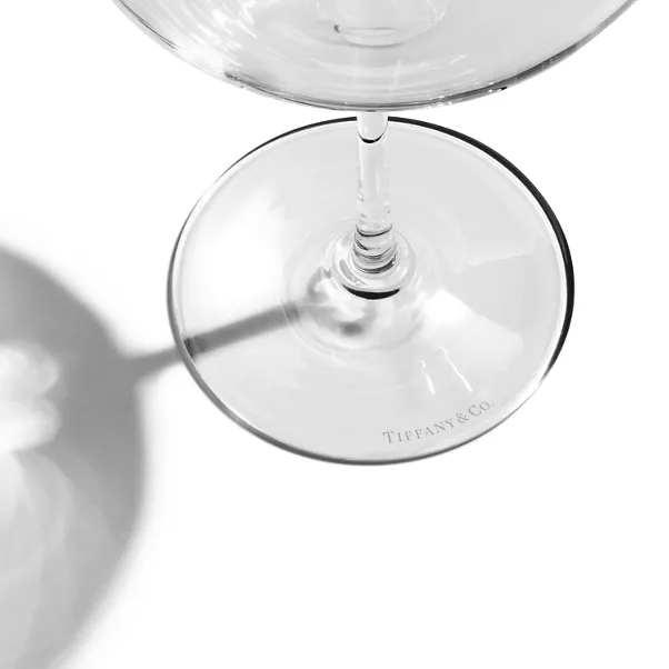 Burgundy Wine Glass in Glass
