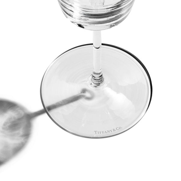 Tiffany Moderne:White Wine Glass in Glass