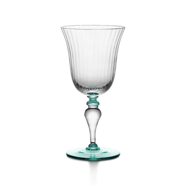 Tiffany Color Block:Wine Glass in Tiffany Blue®