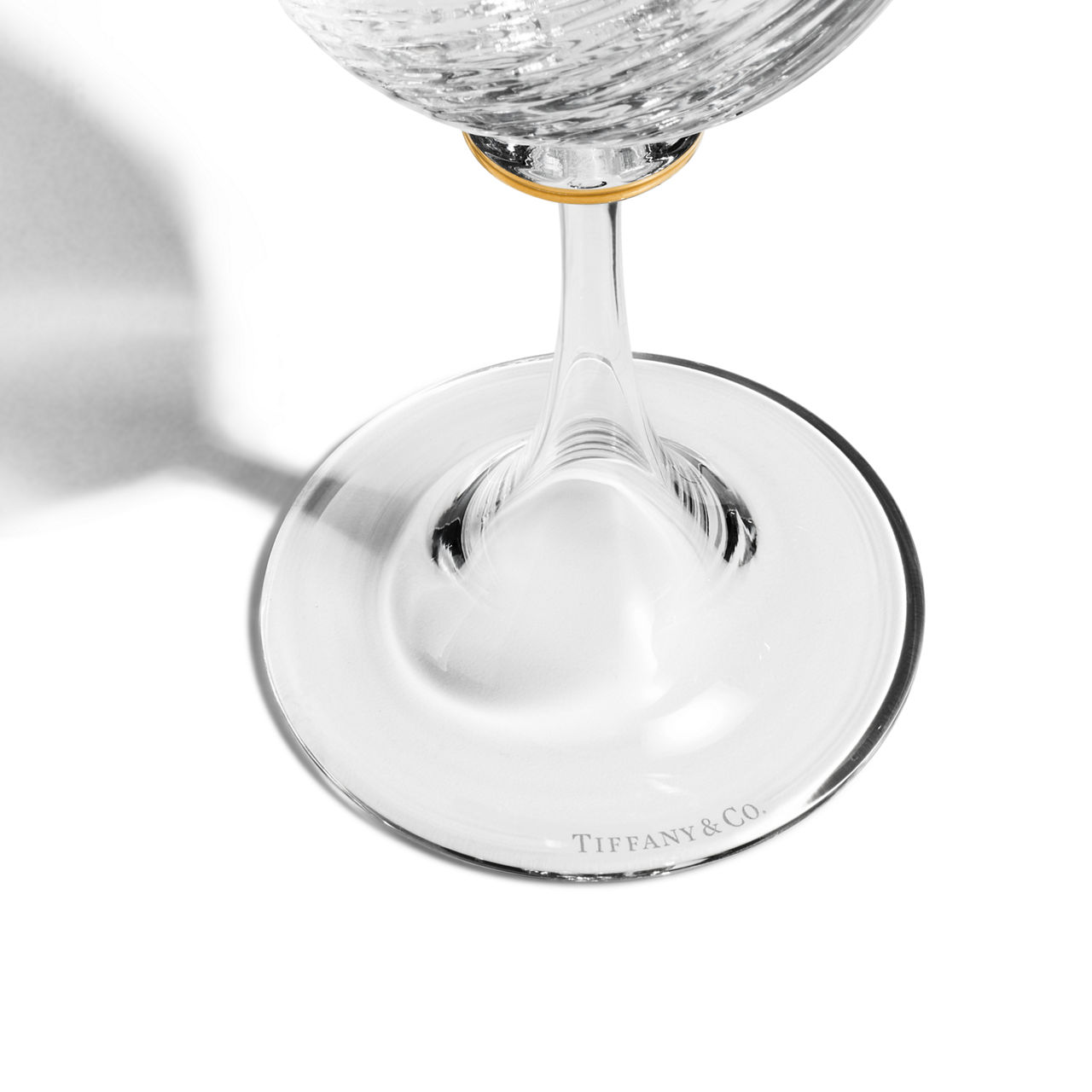 Rotweinglas aus Glas