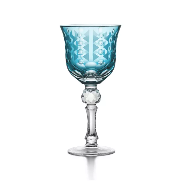 White Wine Glass in Tiffany Blue® Lead Crystal