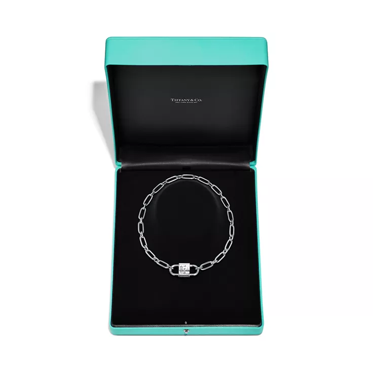 Tiffany 1837®:Large Double Lock Necklace in Sterling Silver, 6