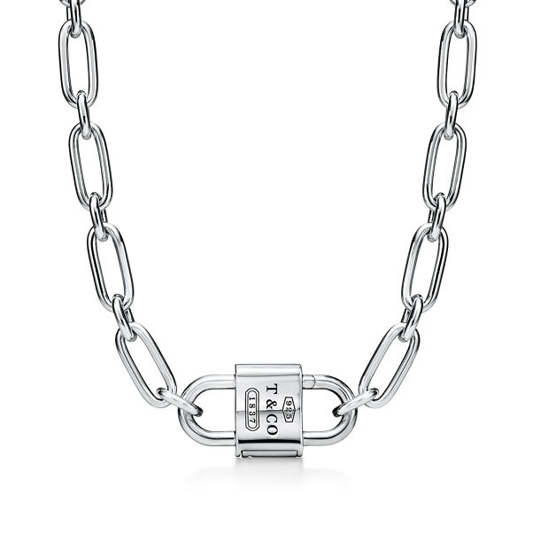 Tiffany 1837™:Large Double Lock Necklace in Sterling Silver