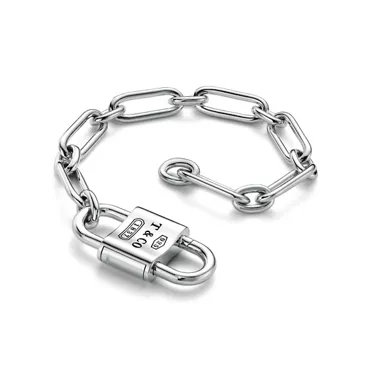 Tiffany 1837&reg;:Large Double Lock Bracelet in Sterling Silver, 3