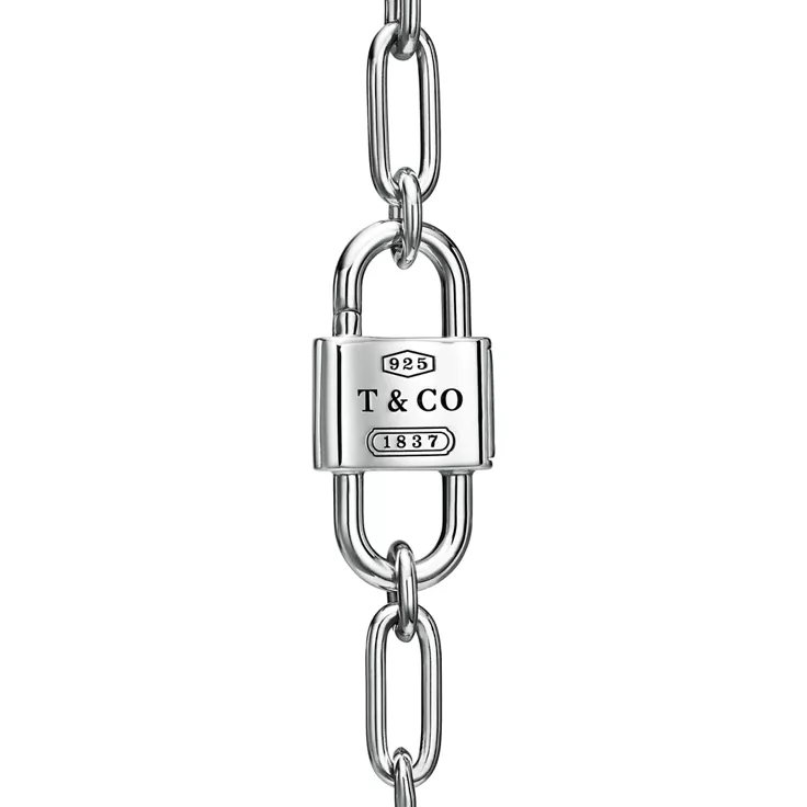 Tiffany 1837®:Medium Double Lock Necklace in Sterling Silver., 5