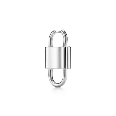 Tiffany 1837®:Large Double Lock Drop Earrings in Sterling Silver, 3