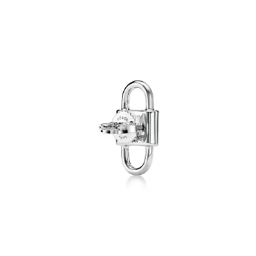 Tiffany 1837®:Small Double Lock Stud Earrings in Sterling Silver, 3