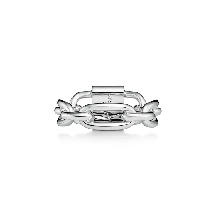 Tiffany 1837®:Small Double Lock Ring in Sterling Silver, 4