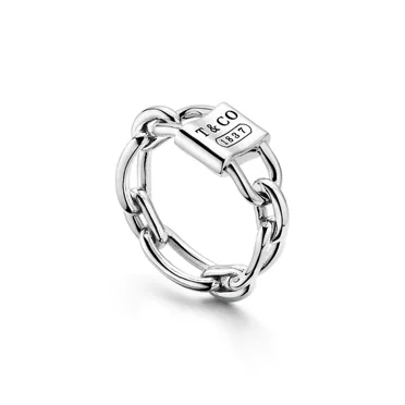 Tiffany 1837®:Small Double Lock Ring in Sterling Silver, 3