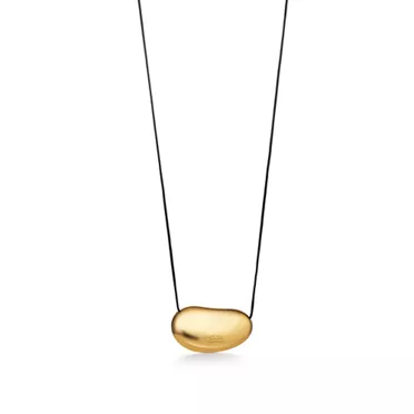 Elsa Peretti®:Bean® design Pendant in Yellow Gold with Diamonds, 2