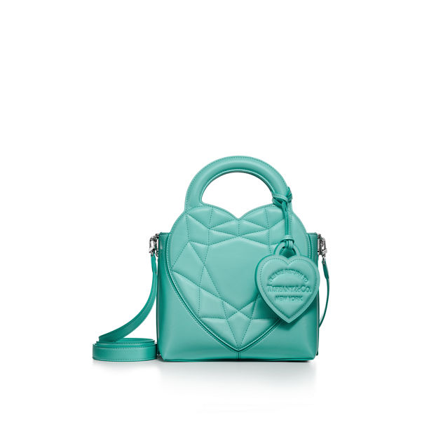 Return to Tiffany™:Padded Mini Tote Bag in Tiffany Blue® Leather