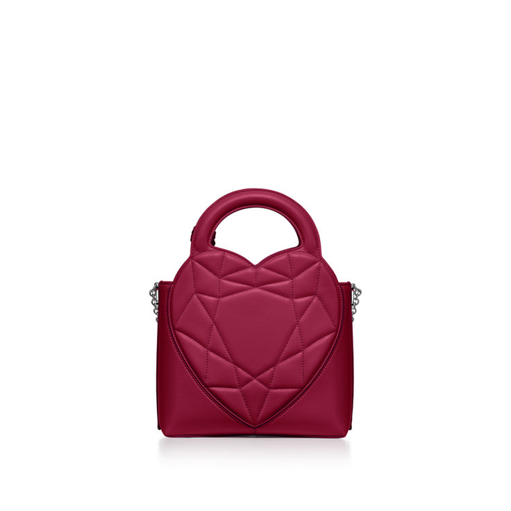 Collezione Return to Tiffany™:Mini tote imbottita in pelle fucsia numero immagine 4