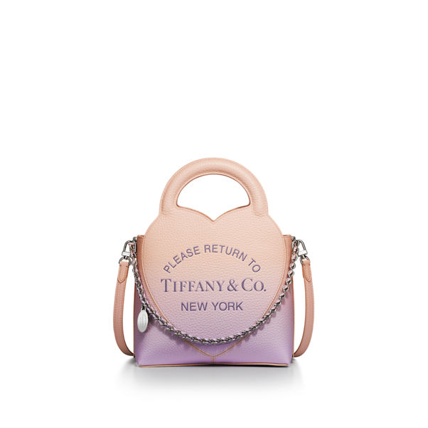 Return to Tiffany®:Mini Tote Bag in Infinity Morganite Leather