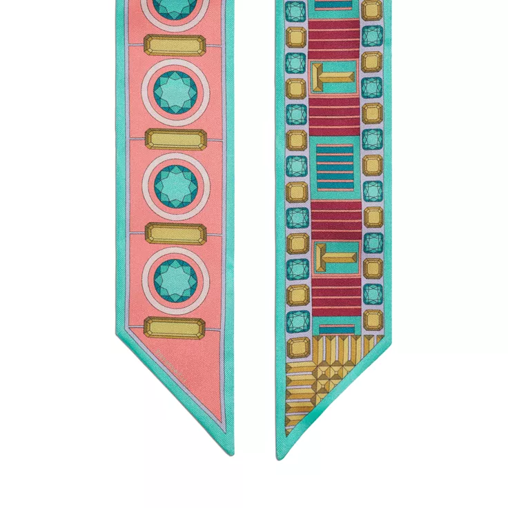 Tiffany Facets:Pañuelo tipo lazo en seda color Tiffany Blue®, 1