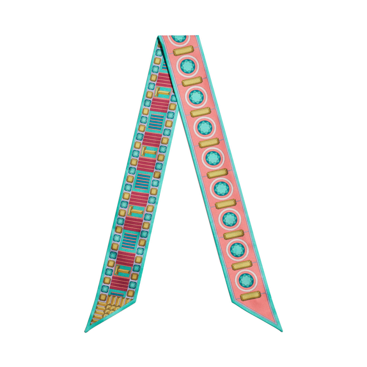 Tiffany Facets:Ribbon Scarf in Tiffany Blue® Silk image number 0