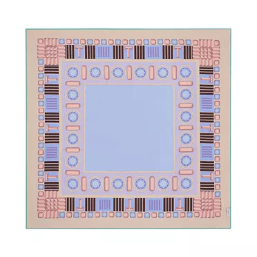 Tiffany Facets:Square Scarf in Lavender Silk, 2