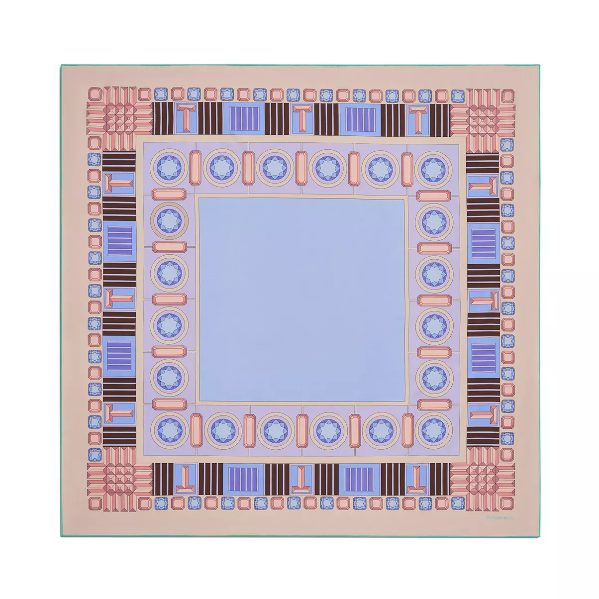 Square Scarf in Lavender Silk