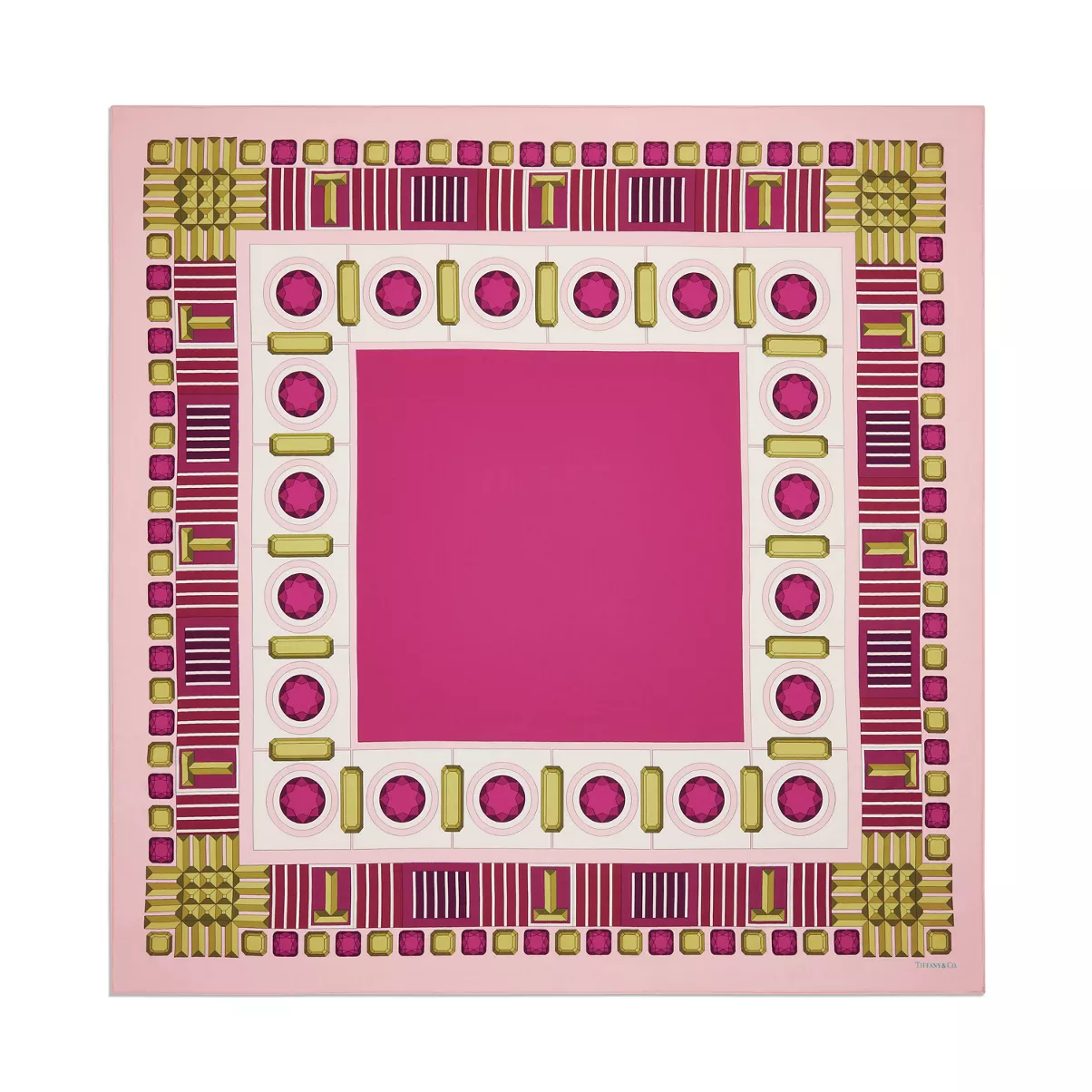 Stole in Fuchsia Cashmere and Silk