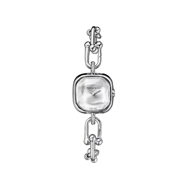 Watch in Sterling Silver and Steel with Diamonds