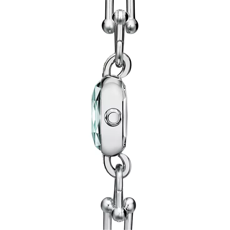 Tiffany HardWear:Uhr in Sterlingsilber und Stahl mit Diamanten, 4